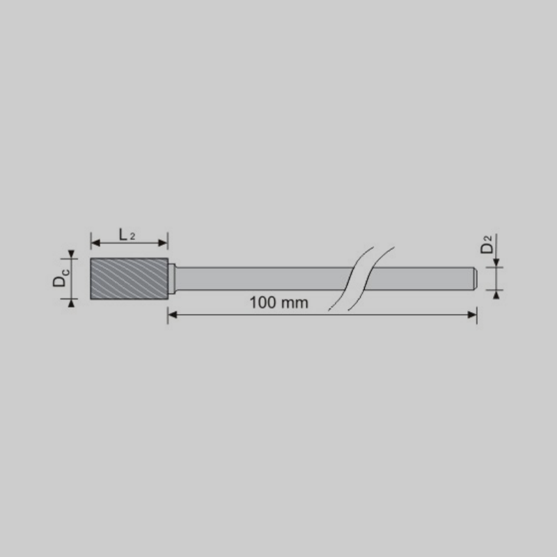 Rotary Burs Shank Length 100mm