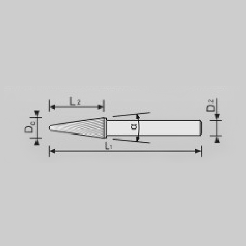 Shape KEL-14°Taper Radius End