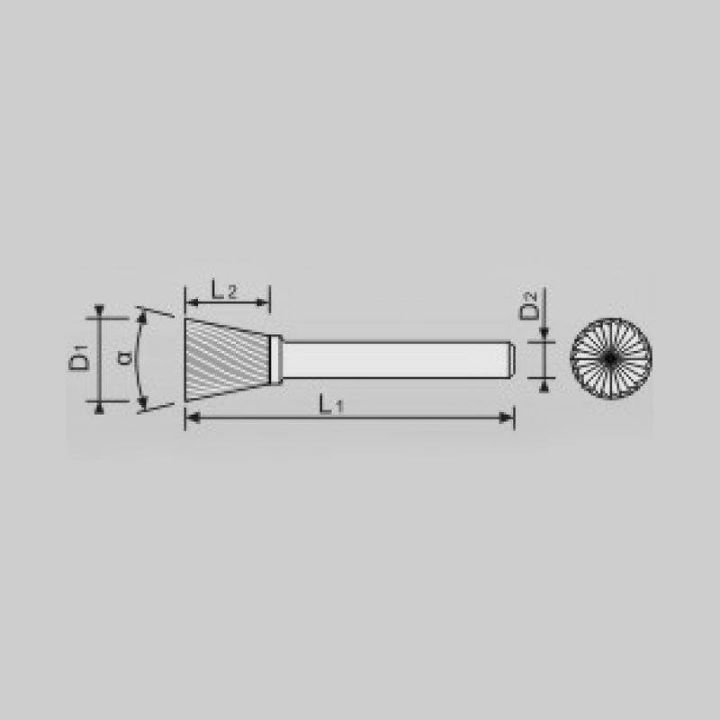 Shape SN-15° Inverted Cone With End Cut