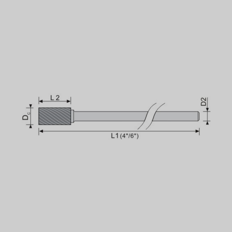 Rotary Burs Shank Length 4